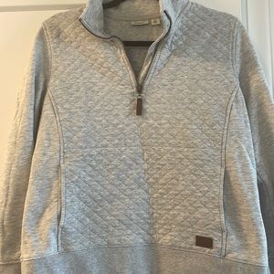 LL BEAN quilted quarter zip
